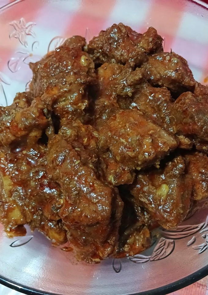 Foto resep Rendang Daging Sapi Bumbu Instan