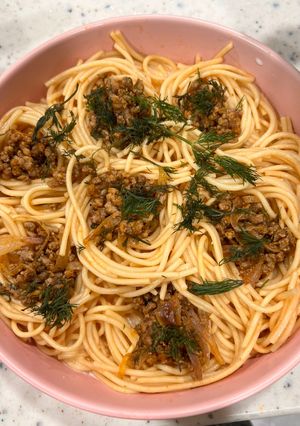 صورة لوصفة عش السباقيتي🍝