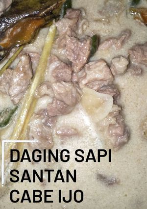 Foto resep 67. Daging Sapi Santan Cabe Ijo