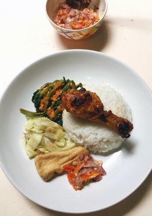 Foto resep Paha ayam bakar bumbu kuning