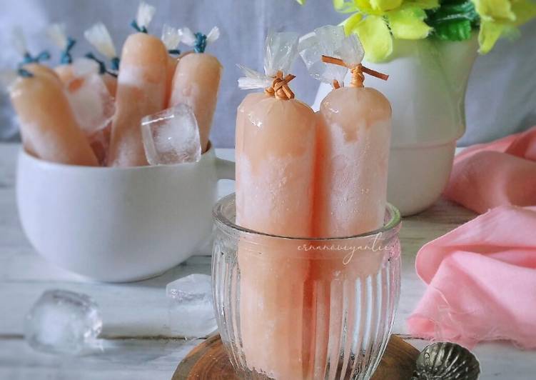 Cara membuat Mapple - Mambo Jelly Ice (Es Mambo Jelly Manggo Apple)  yang Bisa Manjain Lidah