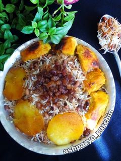 عکسی از دستور پلو ترکیبی 🌸