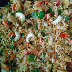 Veg tawa pulao A picture of Veg tawa pulao.