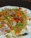 #TR#Vegetable Uttappam with gunpowder spread side dish narial and onion chutney