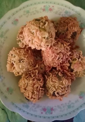 Foto resep Bola bola rambutan supermi isi telur puyuh