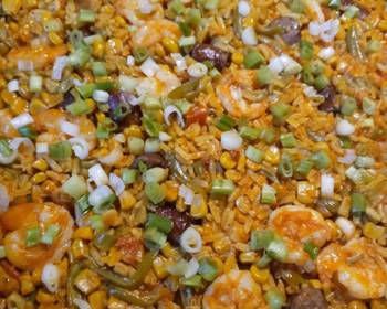 Unique Recipe Rice and Shrimp Delicious Nutritious