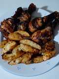 Pilons de poulet et pommes de terre rotis au air fryer 🍗🍟
