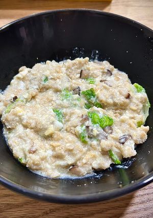 白菜香菇燕麥粥 的食譜成品照片
