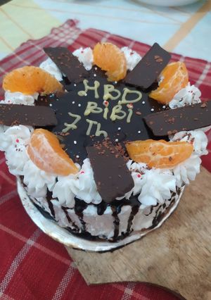 Foto resep Kue ulang tahun simple