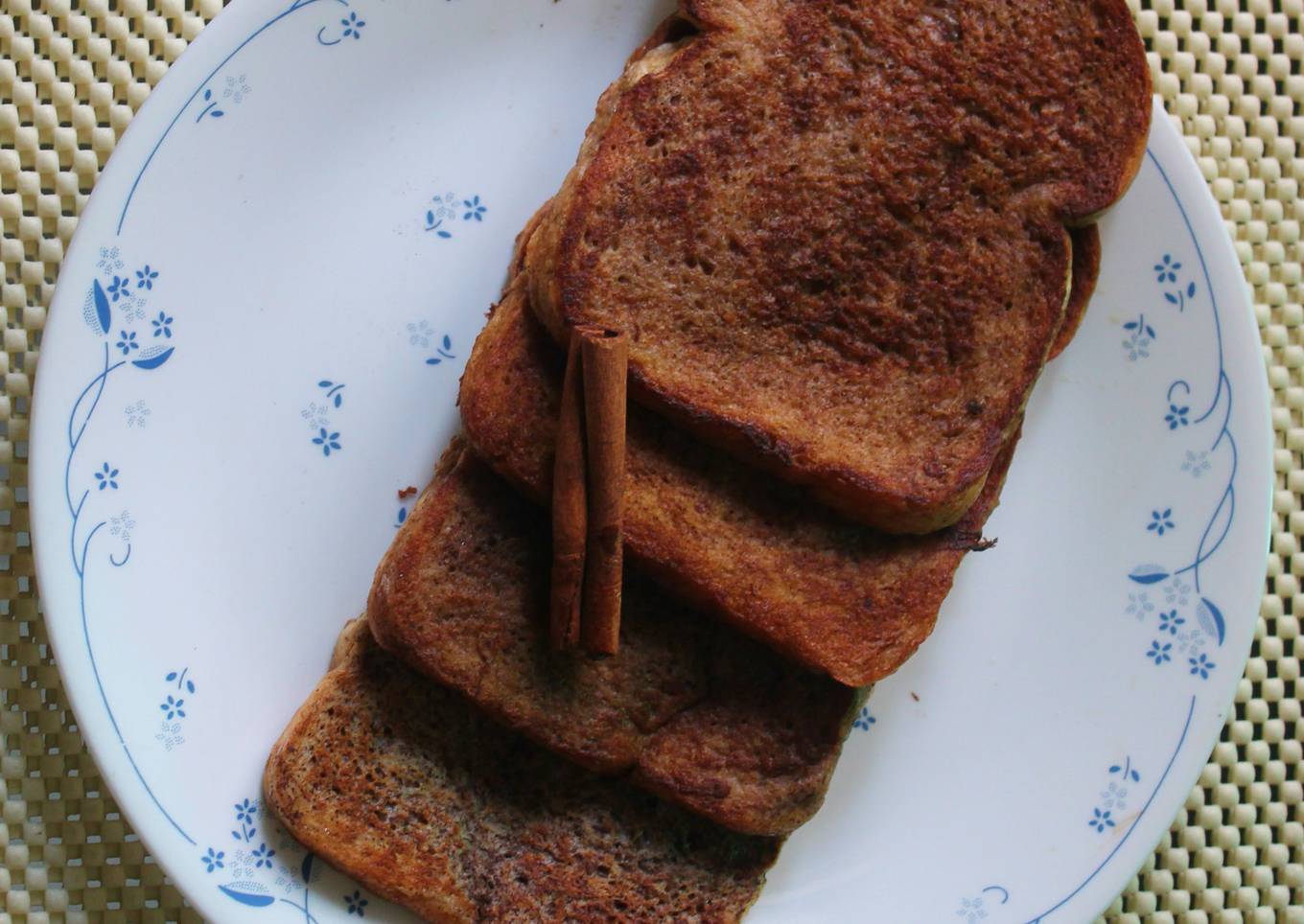 Cinnamon flavored French toast