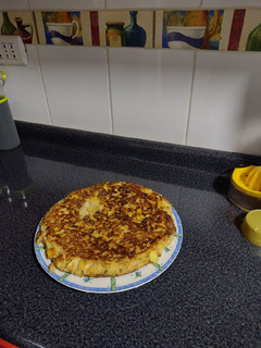 Una foto de Tortilla de manzana saludable