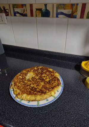 Una foto de Tortilla de manzana saludable
