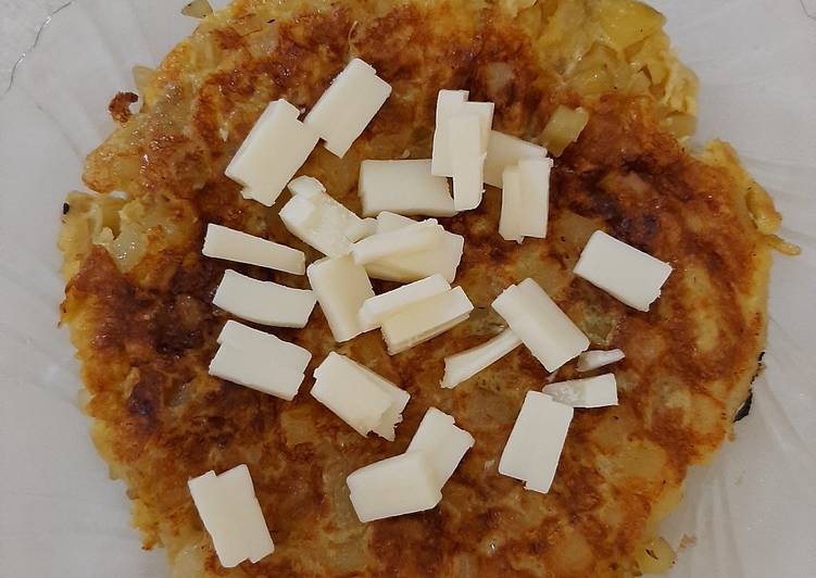 Cheese potato rosti simple