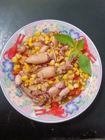 Cara Sederhana Membikin Resep  Tumis cumi asin jagung manis yang Menggugah Selera, Sempurna