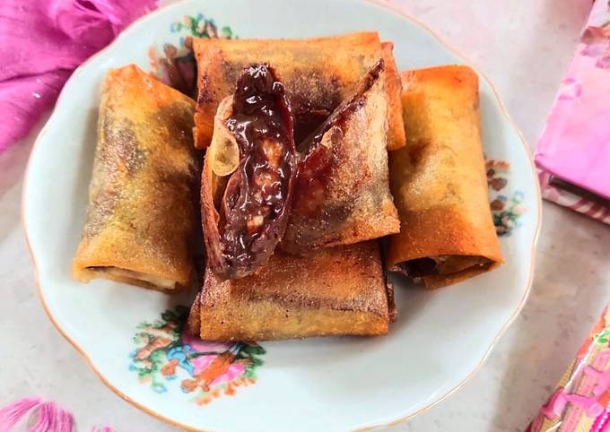 LuPisCok Crunchy (Lumpia Pisang Cokelat)