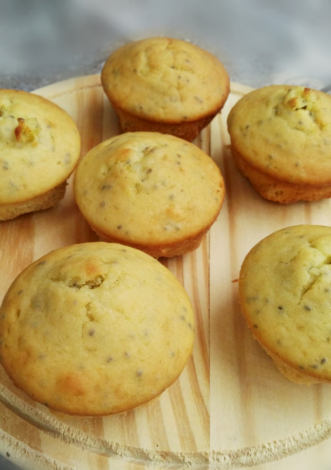 Una foto de Muffins de Naranja y Amapola