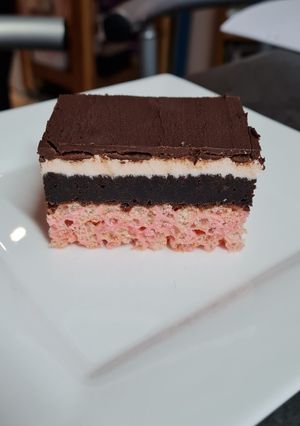 A picture of Dairy and Gluten-Free 4 Layer Brownies.