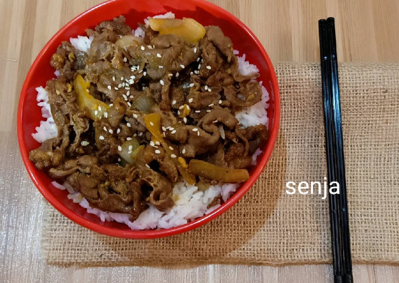 Beef Yakiniku ala Yoshinoya
