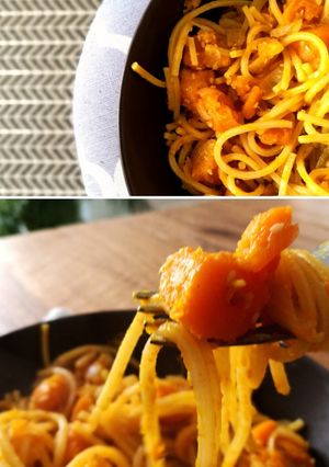 Foto di Spaghetti zucca e sesamo