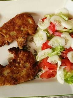 Una foto de Chuletas de lomo de cerdo villerroy