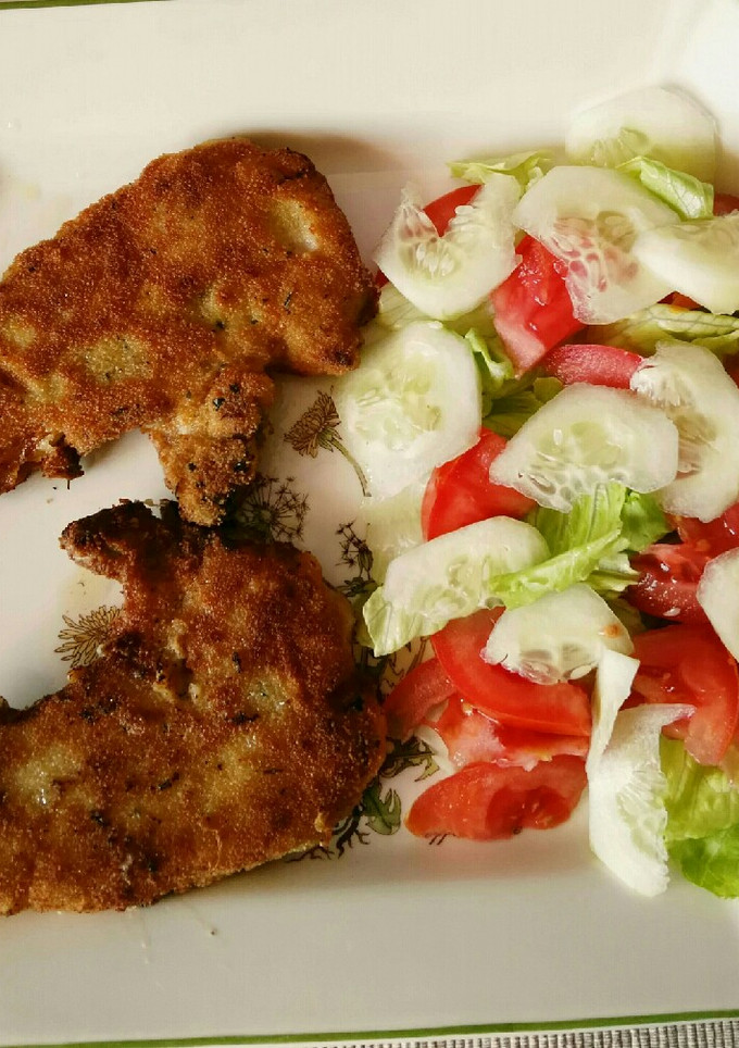 Una foto de Chuletas de lomo de cerdo villerroy