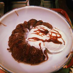 A picture of Molten lava cake recipe.