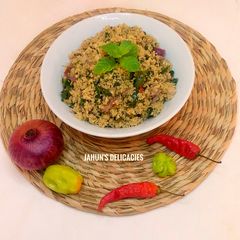 A picture of Dambun cous cous.