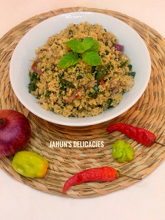 A picture of Dambun cous cous.