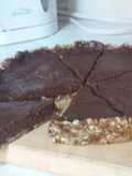 Tarta de chocolate crudivegana