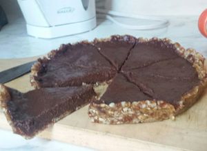Una foto de Tarta de chocolate crudivegana