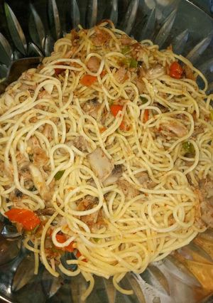 Foto resep Spageti tuna pedas