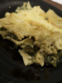 Vegán spenótos lasagne recept fotója