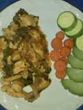 Fajitas de #pollo con poblano