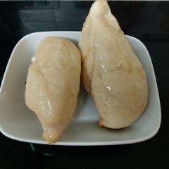 My Plain Steam Cooked Chicken Breast then Crisped in the oven😀 A picture of My Plain Steam Cooked Chicken Breast then Crisped in the oven😀.