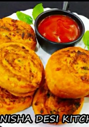 A picture of Veg Pinwheel Samosa.