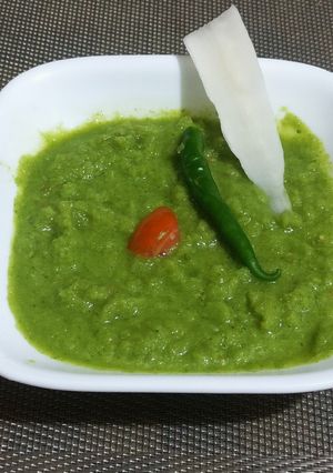 A picture of Aamle ki healthy chutney.