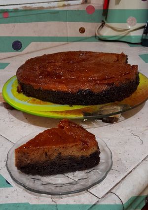 Una foto de Pastel imposible / Chocoflan