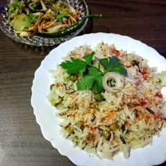 The Green Harmony plate 🍚🥗 A picture of The Green Harmony plate 🍚🥗.