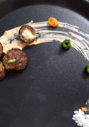 A picture of Roasted Poha Balls.