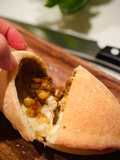 Japanese-Style Calzone with Roasted Soybeans & Curry