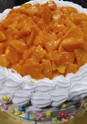 A picture of Mango cake.