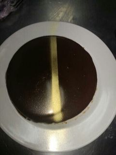 Una foto de Tarta semifría de queso y chocolate