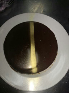 Una foto de Tarta semifría de queso y chocolate