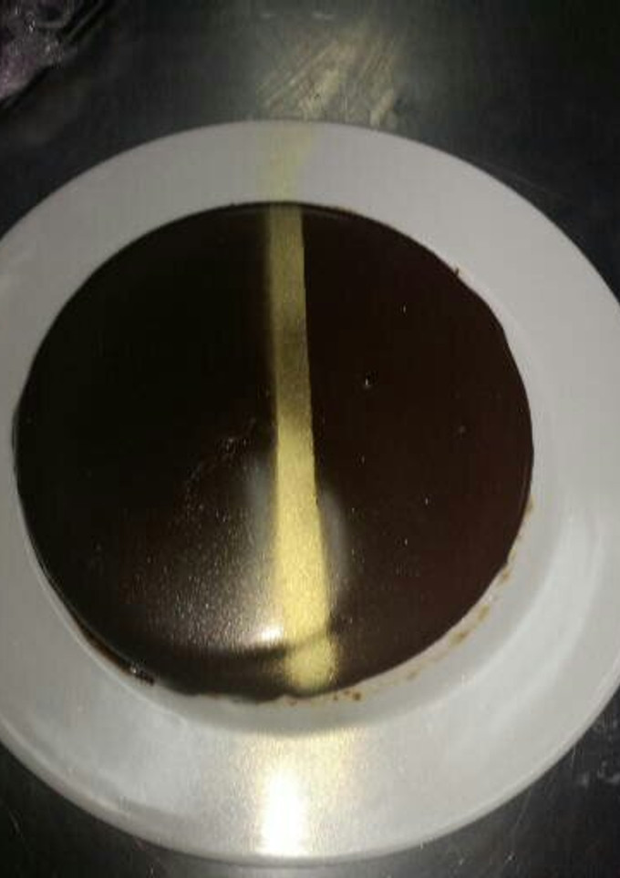 Una foto de Tarta semifría de queso y chocolate