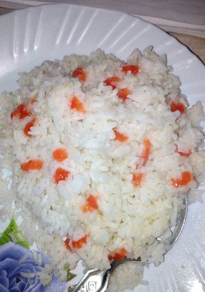A picture of White rice.