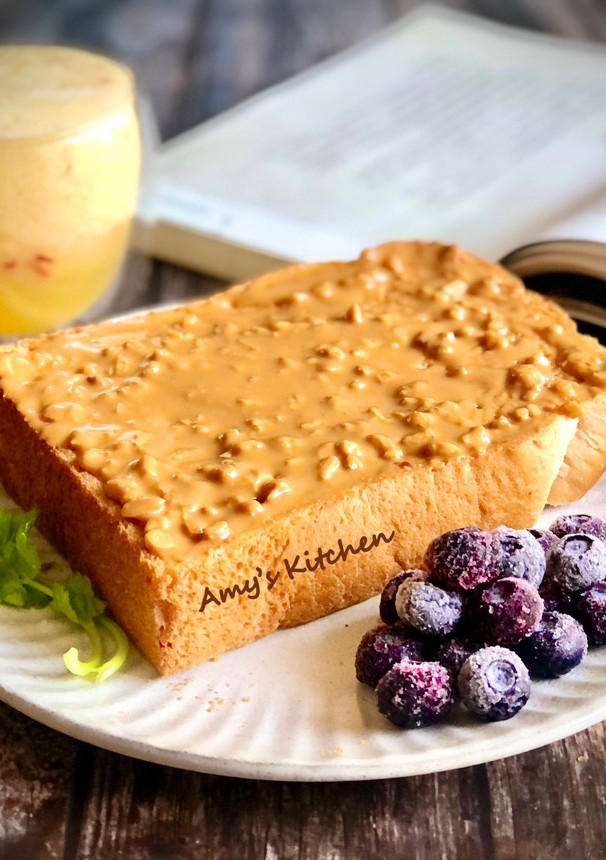 花生厚片吐司 / 簡單午茶 的食譜成品照片