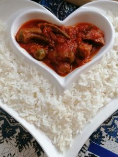 عکسی از دستور خورش بامیه