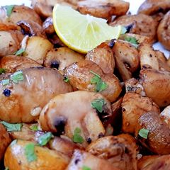 A picture of Air-Fried Garlic Mushrooms.