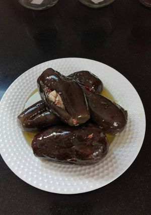 صورة لوصفة مكدوس عطريقه اهل فلسطين
