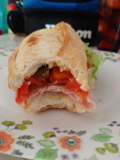 Una foto de Torta de jamón fácil y rápido